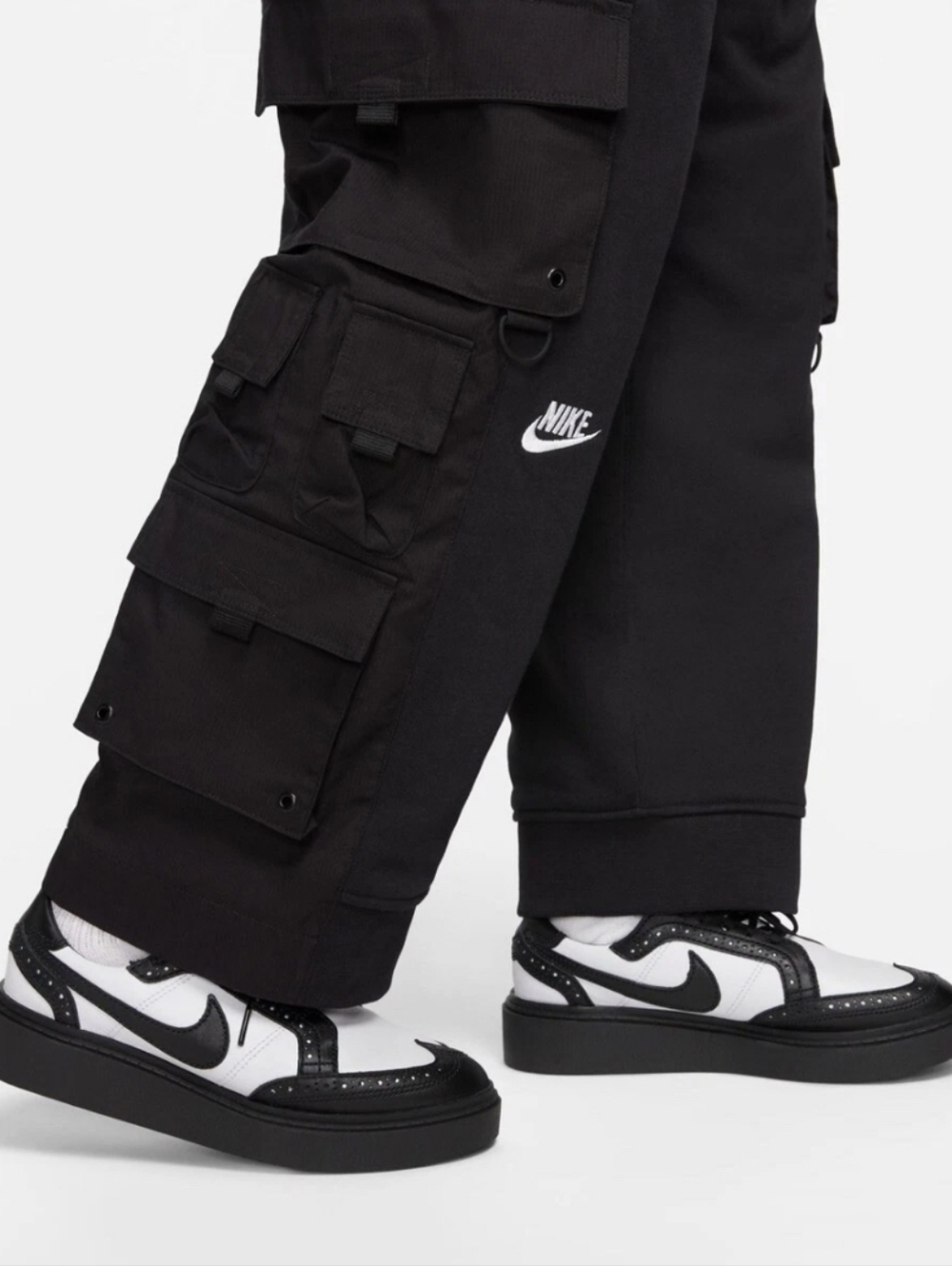Nike x Peaceminusone G Dragon Wide Black Pants Men's Size Medium - Picture 3 of 10